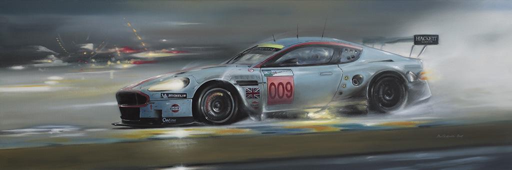 <p>Winner of the LMGT1 class at the 2008 Le Mans 24 hour race.<br />
	Original oil painting on Canvas.</p>

