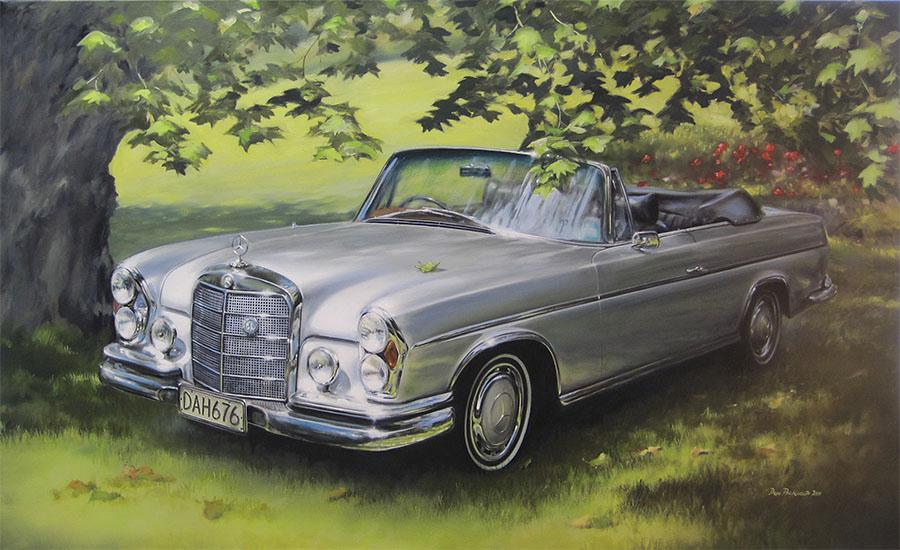 <p>Private commission: Mercedes-Benz - 220 SE<br />
	Original Oil Painting.</p>
